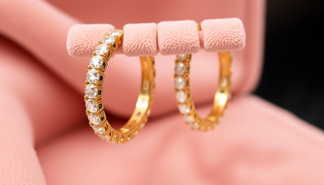 Diamond Eternity Hoop Earrings